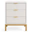 40cm W Metal Bedside Table