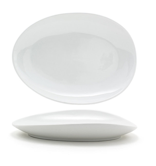 Assiette plate 12 po Tides ™, Blanc