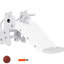 Glissade autoportante avec thème girafe, escalade en 3 étapes, cerceau, jeu sécuritaire pendant 1 an, matériau, facile à nettoyer-129638268