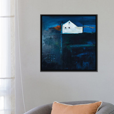 «Late Night Farm» par Jane M. Robinson - reproduction d'art sur toile tendue