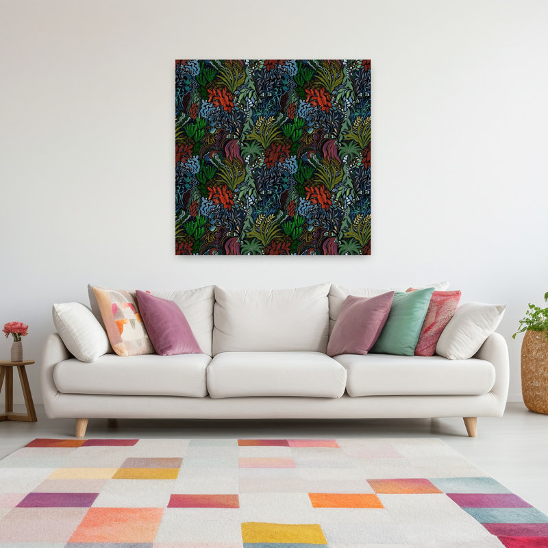 Art contemporain contemporain abstrait "Bold Classic", H 48 po x l 48 po