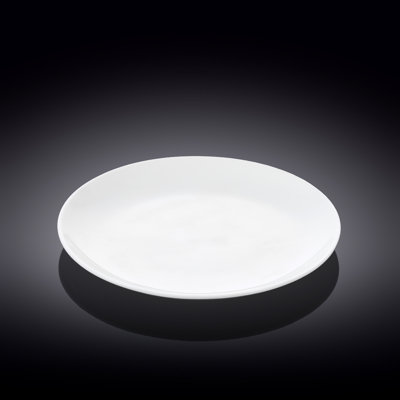 Fine Porcelain Rolled Rim 25.5cm Dinner Plate Set of 6