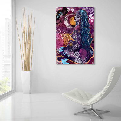 «Tahiya» par Justin Copeland, art mural en verre acrylique