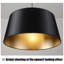 Lustre nordique minimaliste en fer et tissu-133329091