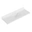 Comptoir de meuble-lavabo en quartz blanc Carrara de 60 po Ariel avec rebord à onglet de 1,5 po d'épaisseur avec lavabo simple rectangulaire et dosseret inclus