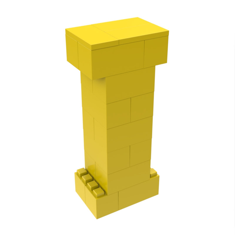 EverBlock 43'' Bamboo Full Podium, Yellow
