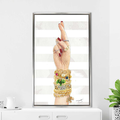 «Fingers Crossed (Vertical)» par By Jodi - impression