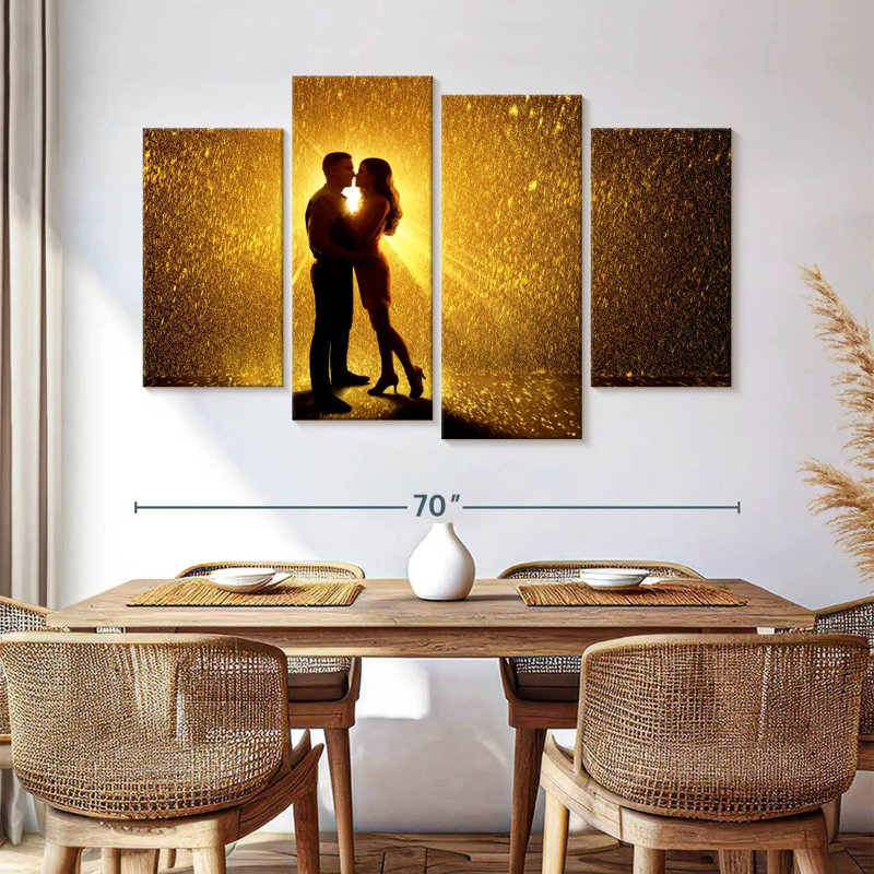 Hardie Couple In Rain, 42" H x 68" W