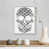 Cadre flottant blanc