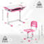 Montez-le! Ensemble de bureau et de chaise pour enfants, poste de travail ergonomique réglable pour enfants-409251433
