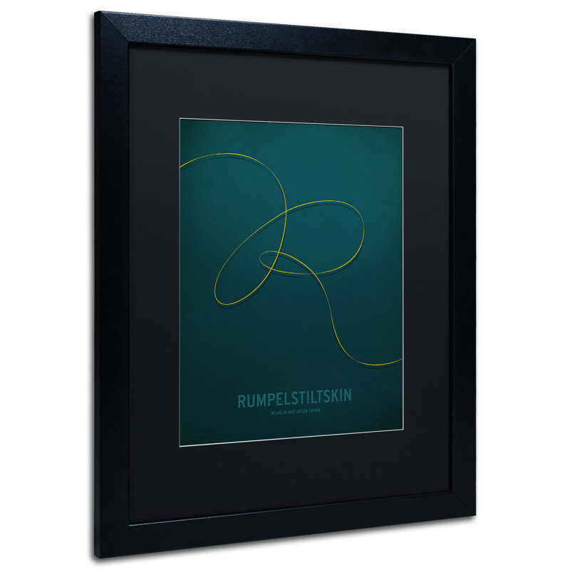 "rumpelstiltskin" par impression encadrée Christian Jackson, Noir, H 20 po x l 16 po x P 0,5 po