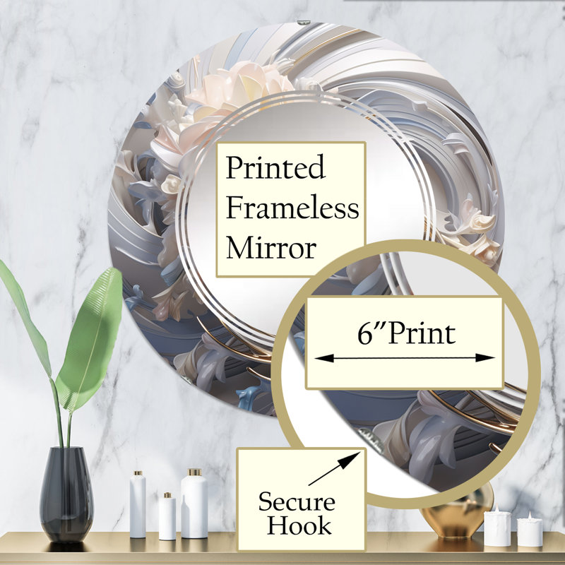 Clogh Circle Mirror, 32" x 32"
