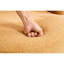 Chaise pivotante en tissu kaki pour salon et café avec rembourrage en mousse