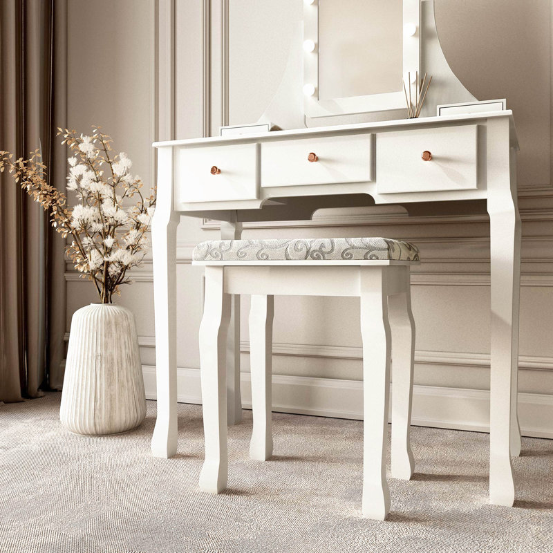 Gully Dressing Table with Mirror