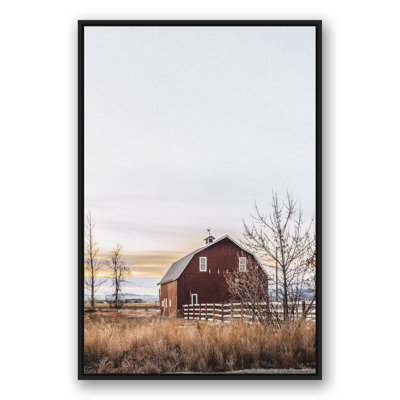 « rustique grange lever », reproduction de photo sur toile