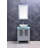 Laquavis 24 " W Freestanding Standard Free Standing 1 Single Vanity Bathroom Vanity With Tempered Glass Top with Mirror-52178978