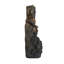 Fontaine décorative à 4 niveaux 8,5 x 5,1 x 13,6 po avec lumière DEL, brun