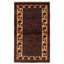Tapis bleu marine foncé Rare War 3 pi 10 po x 6 pi 7 po