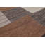 Tapis de tons terrestres de laine à tissage plat fait main Pana