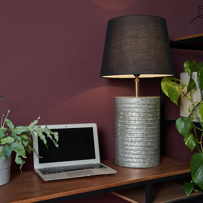 Metal Table Lamp, Yes, White