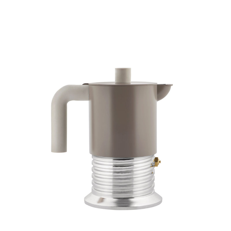Alessi "Vite" Moka Espresso Maker, Gray, 5.1