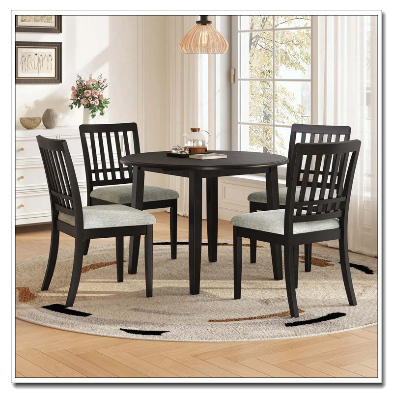 Ensemble de table ronde, 5, Noir