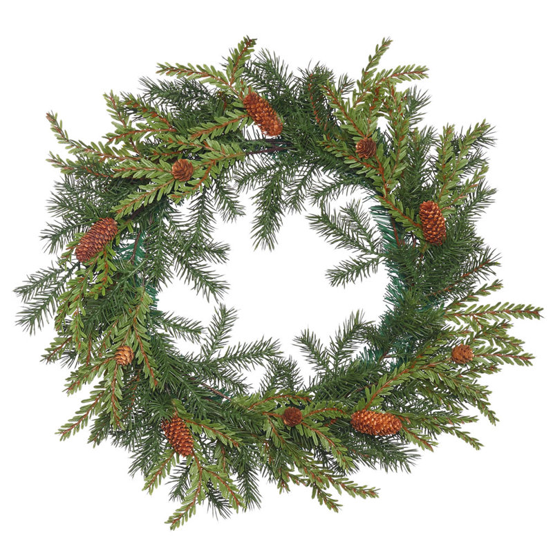 Hemlock 20 " Mixed Greenery Wreath