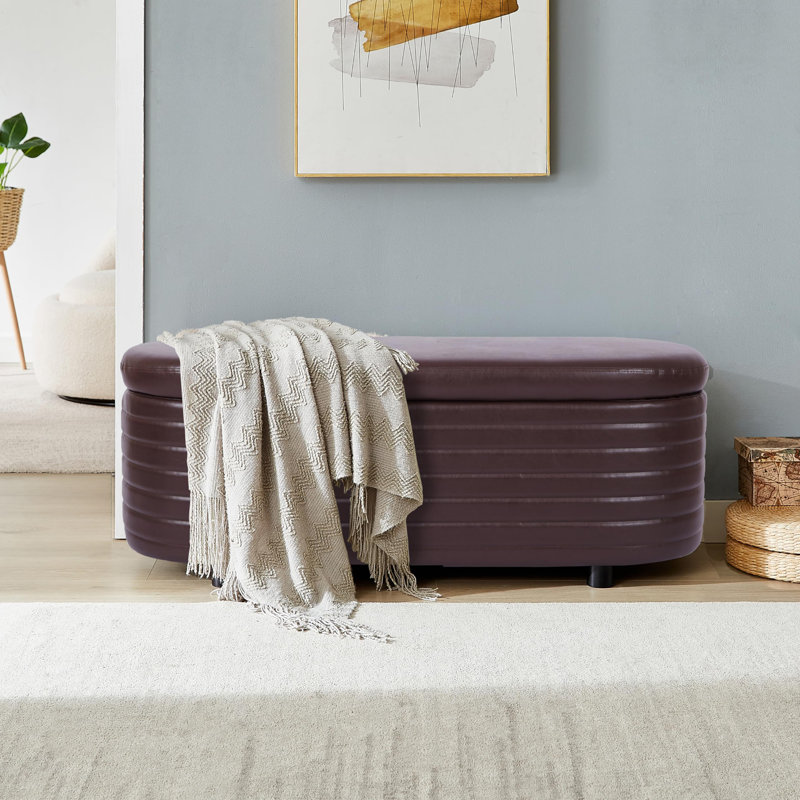 Banc de rangement Quinasia, Brun