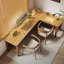 Bureaux en bois massif en L Burlywood-108600560-108600557