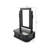 Lepage Traditional Wooden Table Mirror with 1 Drawer, Black and Silver,