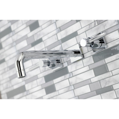 Manhattan Double Handle Wall Mounted Roman Tub Faucet