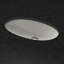Vitreous China Oval Undermount Bathroom Sink with Overflow