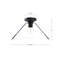 Plafonnier encastré 1 lumière 14,125 po Salem-66310624