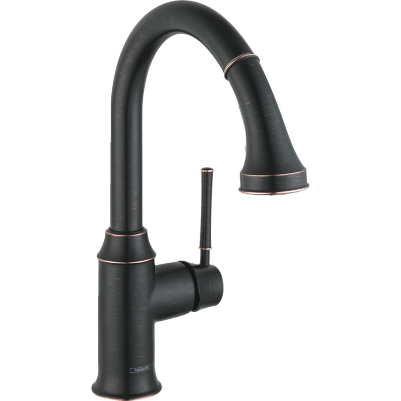 Talis C Pull Down Single Handle Kitchen Faucet, Rubbed Bronze