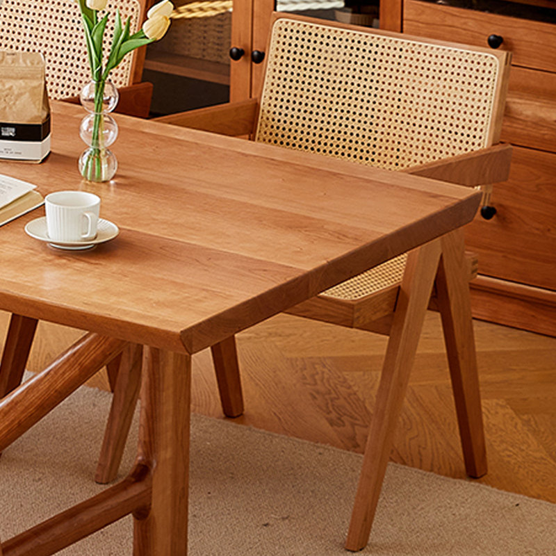 Creative Branch Shaped Cherry Wood Dining Table, 29.52"H x 70.86"L x 35.43"W