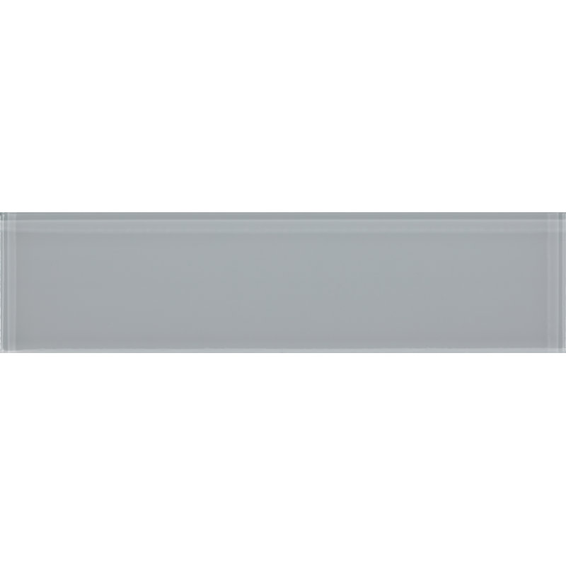3" x 12" Crystal Glass Brick Look Subway Wall Tile, Magnolia