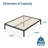 Camea 14" Steel Bed Frame-258958021-258958041