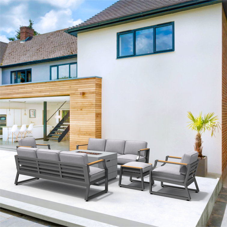 7 - Person Patio Conversation Sets with Cushions