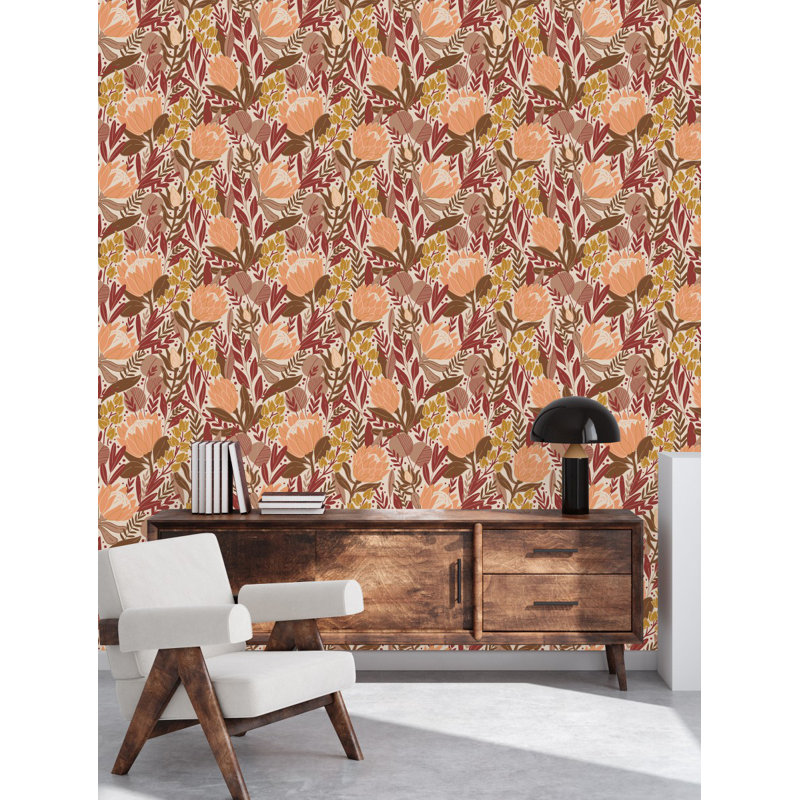 Floral Tile, 2.08' W x 10.42' L