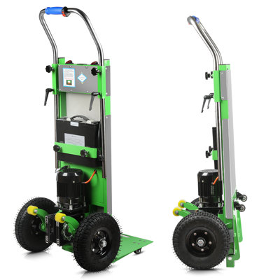 900lbs Capacity Electric Hand Trucks 1250W Heavy Duty Stair Climber Trolley(Green)