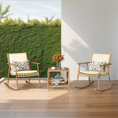 Cacilda 2 - Person Outdoor Seating Group with Cushions