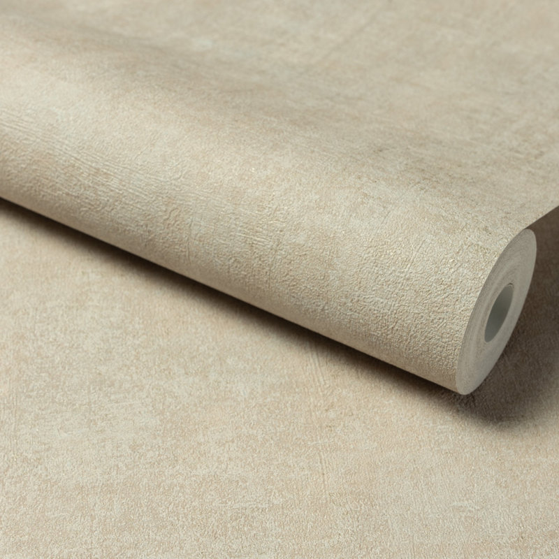 Structured Walls Collection Authentic Plaster Wallpaper Roll, Beige