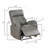 Swivel Glider Recliner With Manual Adjustable Headrest & Footrest In Texas Slate, Perfect For Comfort And Style