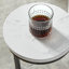 Table d'appoint Cerro, petite table d'appoint, table de bout ronde, table en C, table d'appoint en métal avec plateau