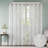 Palm Leaf Burnout Window Sheer White 50x95"-126927763-126927764