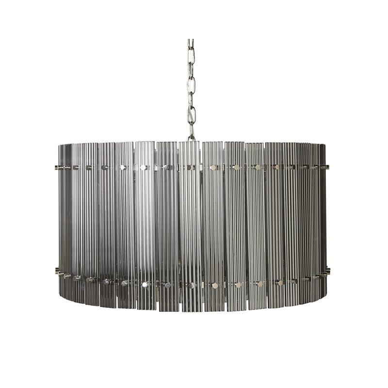 Kore Glass Chandelier, 15" H x 28.75" W x 28.75" D