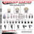 4 Inch SS Nylon Wheel 10mm Threaded Stem Caster Set 2 Total Lock Brake SCC
