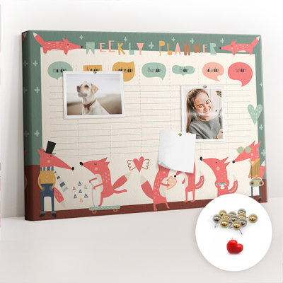 Madalynne Magnetic Cork Corkboard / Bulletin Board Bulletin Board
