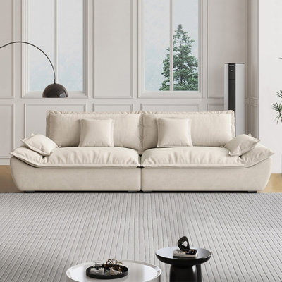 Coussin blanc modulaire 100% polyester