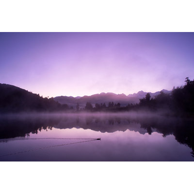 Lake Matheson At Dawn by Simonbradfield - Wrapped Canvas Print
